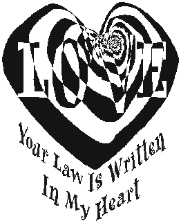 Your law is written in my heart.