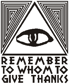Remember to whom to give thanks