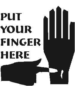 Put your finger here