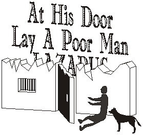 at his door lay a poor man