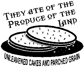 they ate of the produce of the land unleavened cakes and parched grain