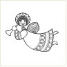 Angel & trumpet