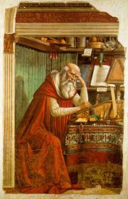 Saint Jerome in his study