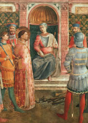 trial of Saint Lawrence, as envisioned by Fra Angelico.