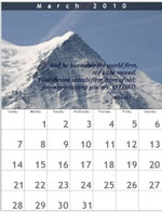 March 2010 calendar