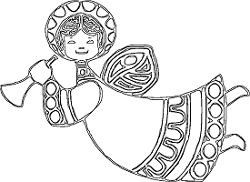 angel coloring page