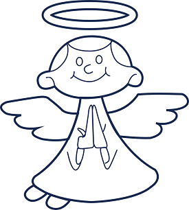 angel coloring page