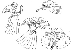 angel coloring page