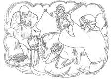 Good Samaritan coloring page