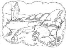 Good Samaritan coloring page