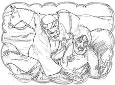 Good Samaritan coloring page