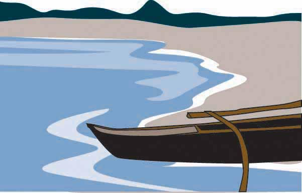 boat on shore